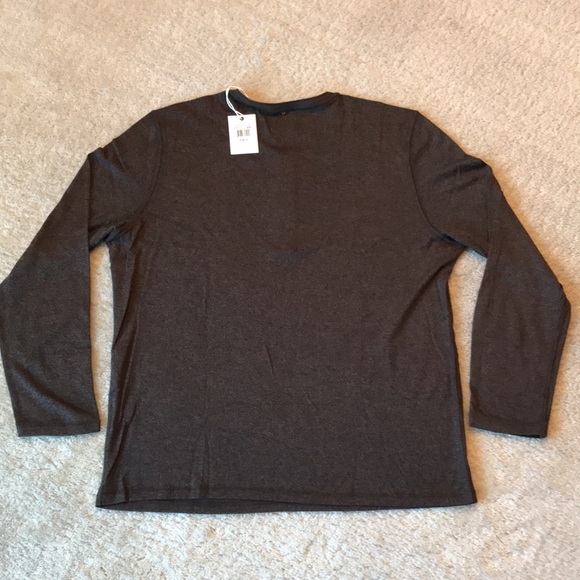 Billy Reid Men’s Long Sleeve Mouline Henley XXL - Picture 2 of 4